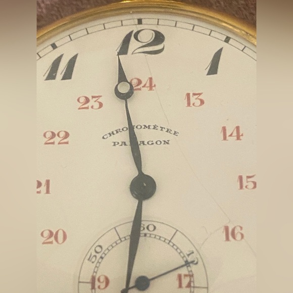 HP 🎉 1900s Paragon Chronometer 18k Pocket Watch - Picture 6 of 15
